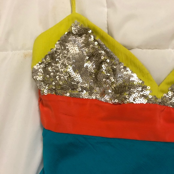 BCBG MaxAzria Color-block Sequin Camisole - Picture 3 of 9